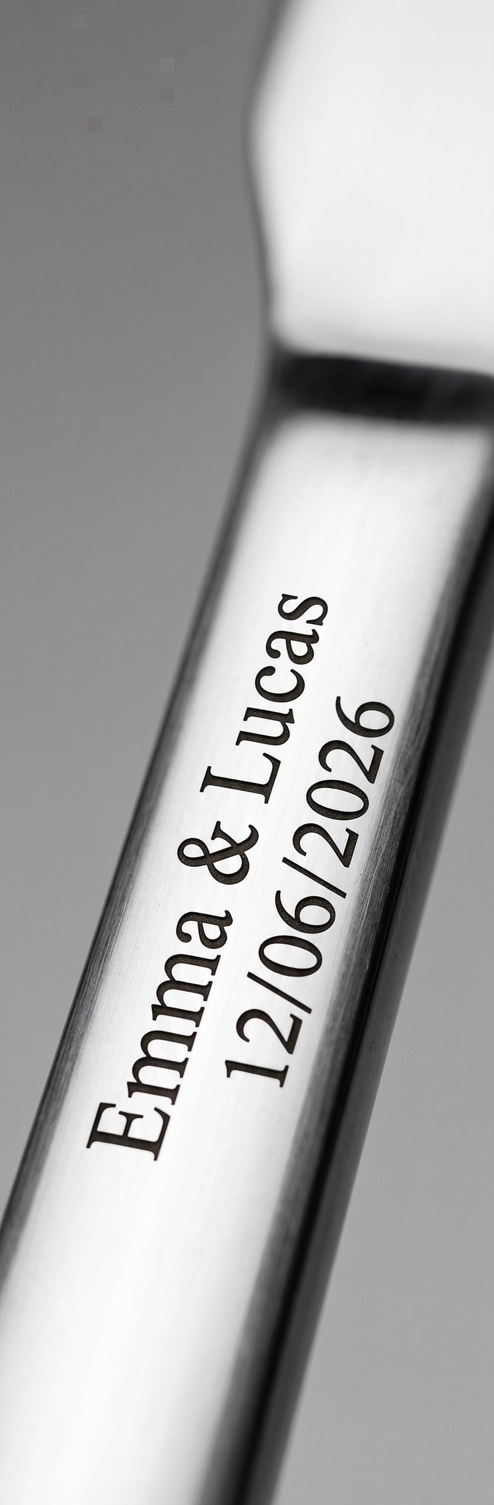 Couteau à Beurre Gravé Laser Personnalisé | Cadeau Fête Mères | Ustensile Cuisine Mariage Invité | Couvert Artisanal Premium