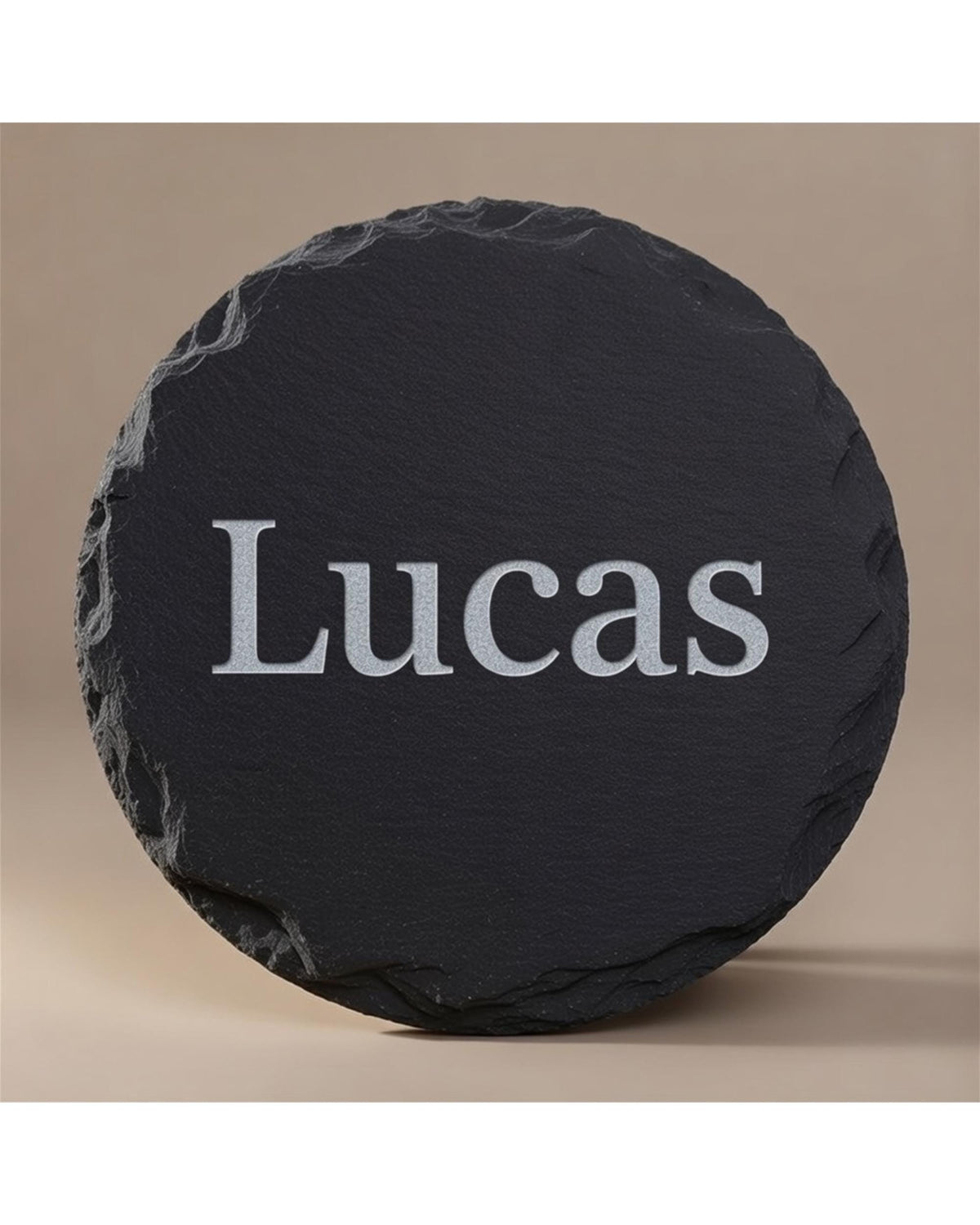 Personalized engraved slate coaster