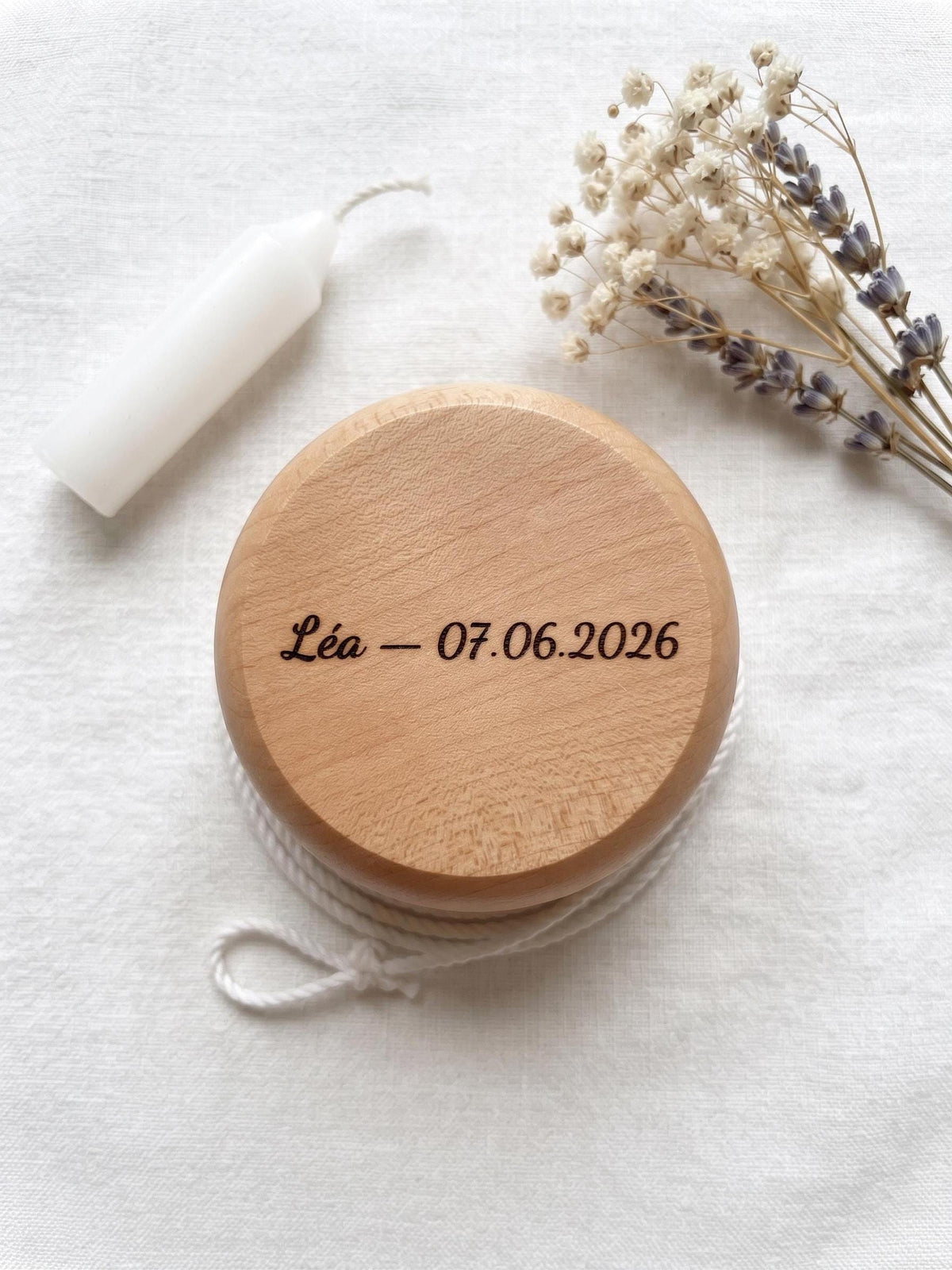 Yo-yo en Bois Personnalisé avec Prénom Gravé | Cadeau Naissance Anniversaire Communion Enfant