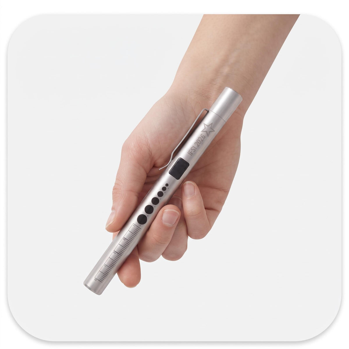 Stylo Lumière Médicale Personnalisé Gravé LED | Cadeau Diplôme Infirmier, Médecin, Ambulancier | Lampe Pupillaire Gravure Laser France