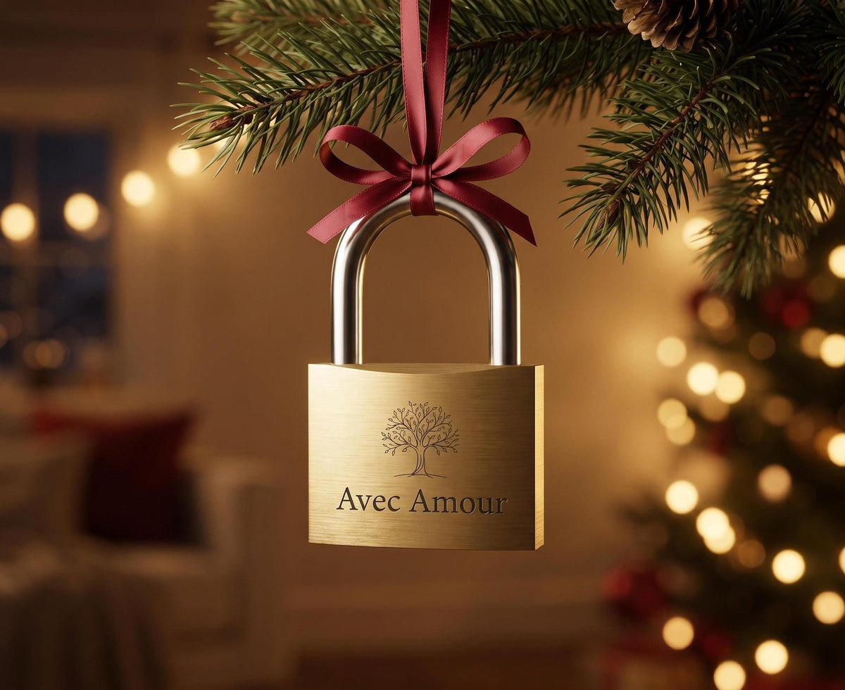 Cadenas Personnalisé Gravé Laiton | Cadeau Saint-Valentin